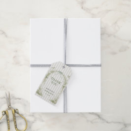 Sage Green Toile De Juoy Boende Fest Presentetikett