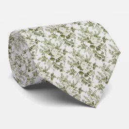 Sage Green Toile Floral  Slips