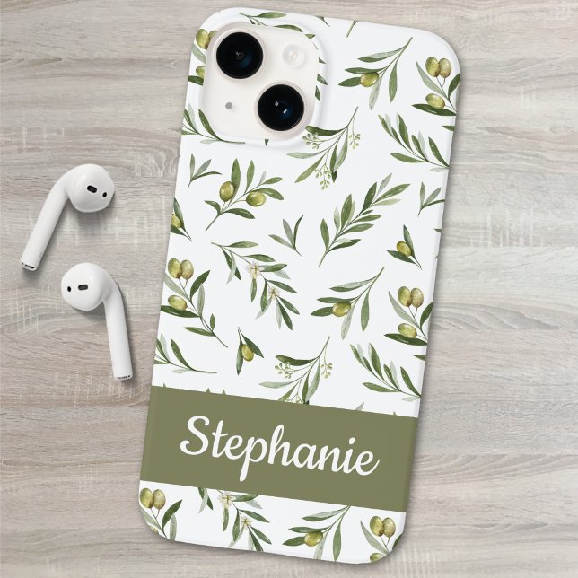 Sage Green Watercolor Olives Name (Skapare uppladdad)