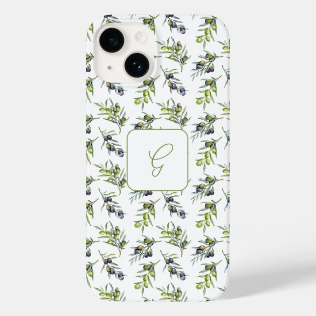 Sage Green Watercolor Olives Name (Baksida)