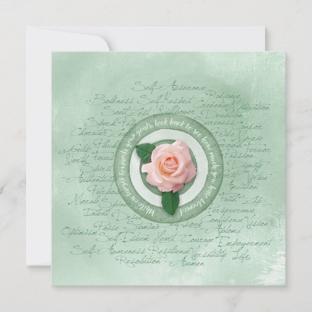 Sage Green with Yellow Rose Empowerment (Framsida)