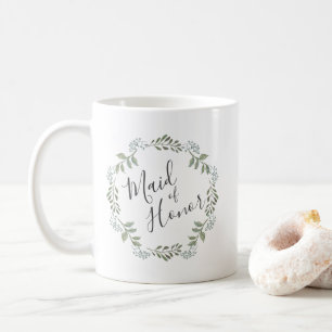 Sage Greenery Botanique Wandeine Maid of honor Kaffemugg