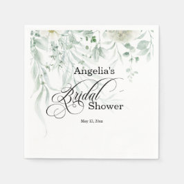 Sage Greenery Bridal Shower Pappersservett