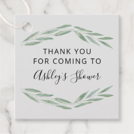 Sage Greenery Möhippa Tack Gåvor Etiketter