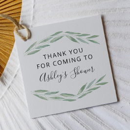 Sage Greenery Möhippa Tack Gåvor Etiketter