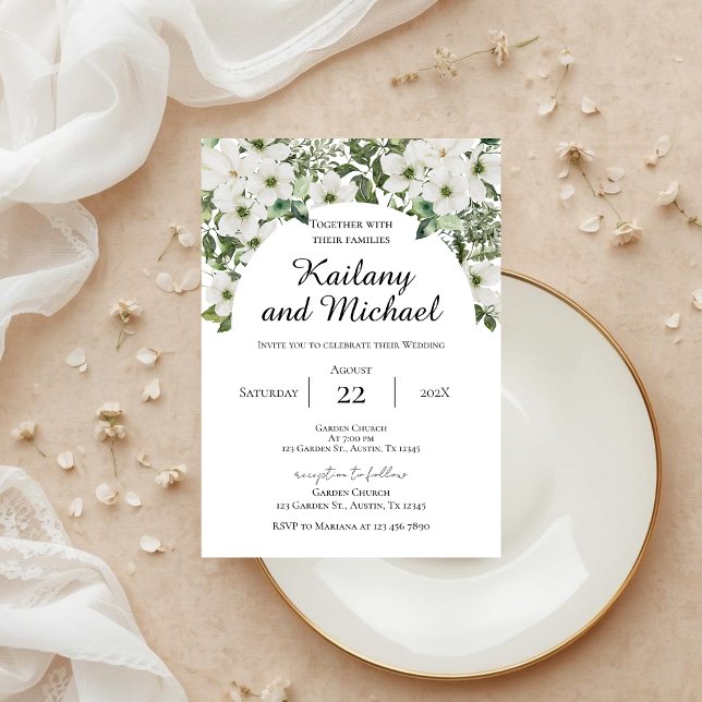Sage Greenery Wedding Invitation Inbjudningar (Skapare uppladdad)