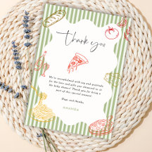 Sage Grön Ciao Baby Italiensk Pizza Baby Shower 