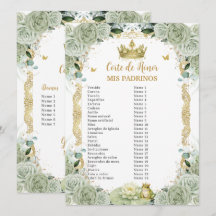 Sage gröna blommiga prinsessa och groda Padrinos
