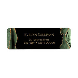 Sage grönt agate return address-etikett returadress etikett