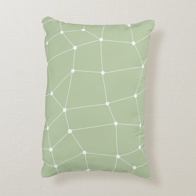 Sage Grönt Art Design Pillow Fodral Prydnadskudde (Baksidan(Vertikal))