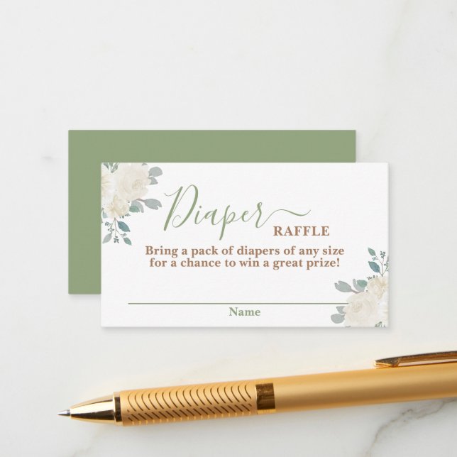 Sage Grönt Baby Barnkläders Försämra rackkort Tilläggskort (Fram/Back In Situ)