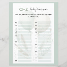 Sage Grönt Björn A till Z Baby-objekt babykläder