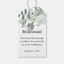 Sage Grönt blir mina Märkre i Bridesmaid Gift