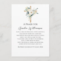 Sage Grönt Blommigt Baptism