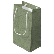 Sage Grönt Blommigt Gift Bag