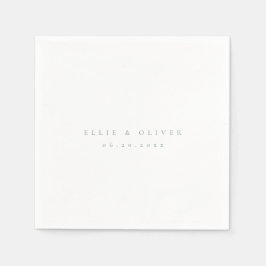 Sage Grönt Boho Bröllop Modern Cocktail Pappersservett