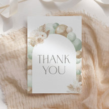 Sage Grönt Boho Pampas Grass Baby Shower