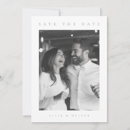 Sage Grönt Boho Photo Save Date 1 Inbjudningar