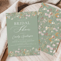 Sage Grönt Boho WildblommMöhippa