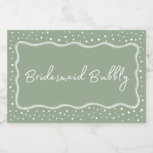Sage Grönt Bridesmaid Bubly