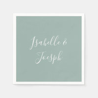 Sage Grönt | Bröllop Napkins