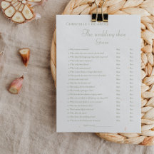 Sage grönt bröllop Shadow-Möhippa Card