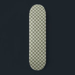 Sage Grönt Checkerboard Mini Skateboard Bräda 18,5 Cm<br><div class="desc">Sage Grönt Checkerboard</div>