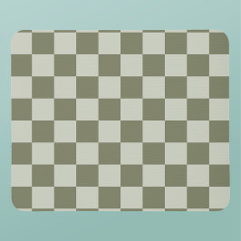 Sage Grönt Checkerboard Musmatta