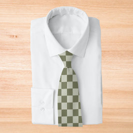 Sage Grönt Checkerboard Slips