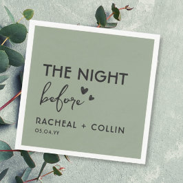 Sage Grönt Chic Enkel modern repetitionsmiddag Pappersservett