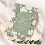 Sage Grönt Chinoiserie Blommigt Kvinnor 40:e födel Inbjudningar<br><div class="desc">Den här chinoiseriinspirerade designen har elegant botaniska blommigtar,  fåglar och grönt i sage grönt och benvitt. Anpassa inbjudan med dina detaljer och om du vill ordna om stil och placera texten ytterligare trycker du på knappen "Klicka för att anpassa ytterligare".</div>