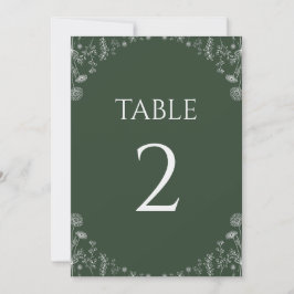 Sage Grönt | Drawn Wildblommor Botanical Bröllop