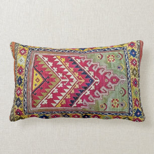 Sage Grönt Dusty Ro Oriental Prayer Matta Design Lumbarkudde