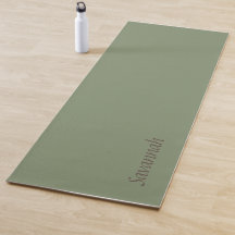 Sage Grönt eget namn Yoga Mat