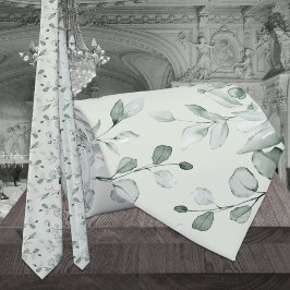 Sage Grönt Eucalyptus Greenery Bröllop Slips