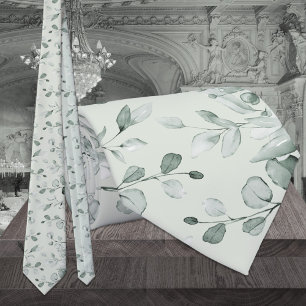 Sage Grönt Eucalyptus Greenery Bröllop Slips