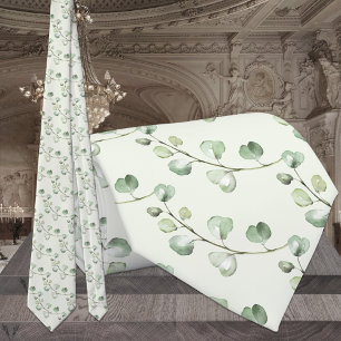 Sage Grönt Eucalyptus Greenery Elegant bröllop Slips