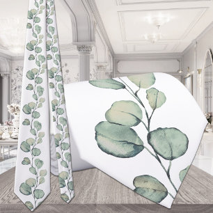 Sage Grönt Eucalyptus Greenery White Bröllop Slips