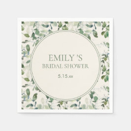 Sage Grönt Eucalyptus Löv Cream Möhippa Pappersservett