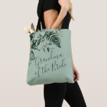 Sage Grönt Foliage morma från bridpresenten Tote  Tygkasse<br><div class="desc">Elegant sage grönt Botanical löv Greenery morma från bridpresenten Tote Bag</div>