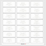 Sage Grönt Font Guest Adress Klistermärken<br><div class="desc">Den här adress-klistermärket för Sage Grönt Font gäst är perfekt för din enkla,  elegant boho bröllop. Designad med gröntens typsnitt,  vilket säkert kompletterar din minimala fallbröllopsdröm! Du kan också titta på andra saker i den här samlingen för att verkligen föra samman hela bröllop!</div>