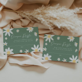 Sage-Grönt för Daisy av raffelkort Anteckningskort