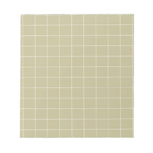 Sage Grönt Gingham Checkered Play Mönster Anteckningsblock