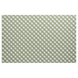 Sage Grönt Gingham Patterned Tyg