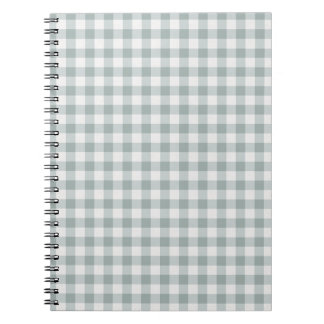 Sage Grönt Gingham Play Rand Anteckningsbok
