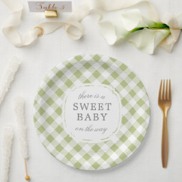 Sage Grönt Gingham Play Sweet Baby