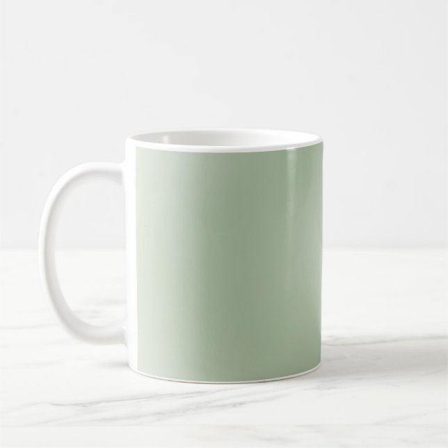 Sage Grönt Gradient Aura Kaffemugg (Vänster)