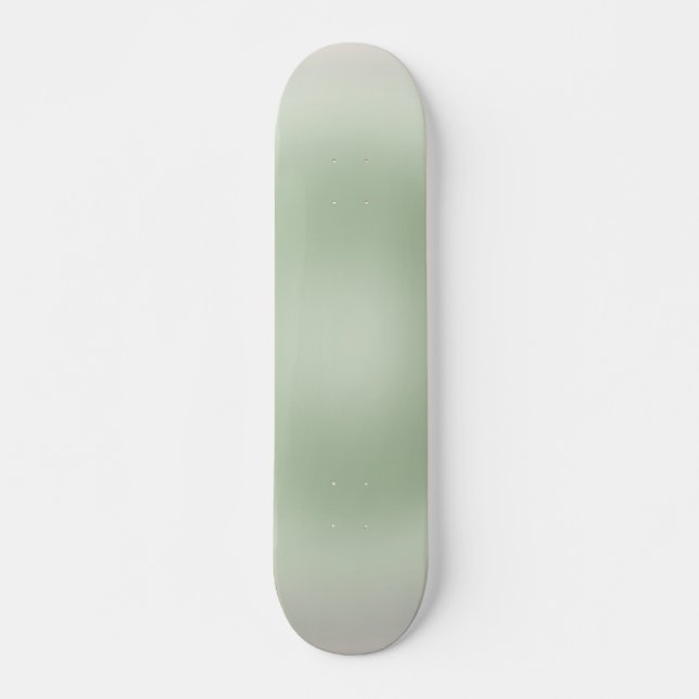 Sage Grönt Gradient Aura Mini Skateboard Bräda 18,5 Cm (Framsida)
