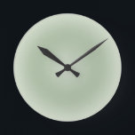 Sage Grönt Gradient Aura Rund Klocka<br><div class="desc">Övertoningskonstruktion - Auraeffekt - Sage-Grönt.</div>