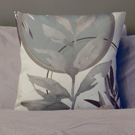 Sage-Grönt, Grått och Cream Konstnärliga vattenfär Kudde